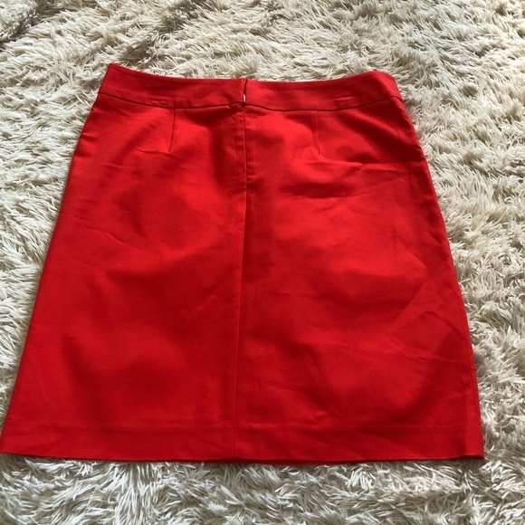 Premise A-line Cotton Blend Skirt With Pockets- Size 16 in Red - Picture 6 of 8